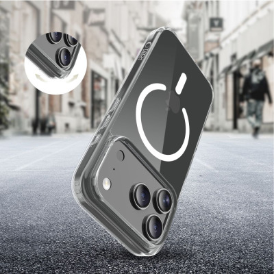 Kraków Etui do iPhone 17 Pro Tech-Protect Flexair Hybrid MagSage clear - przezroczyste 5906302319473