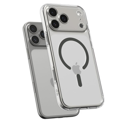 Kraków Etui do iPhone 17 Pro Max Spigen Ultra Hybrid MagSafe clear graphite ACS10283
