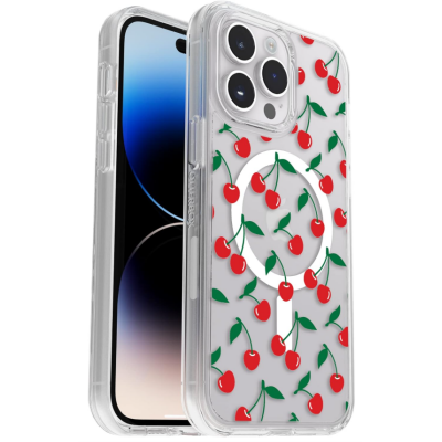 Etui do iPhone 14 Pro Max OtterBox Symmetre+ przezroczyste Cherry on top