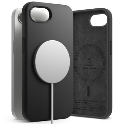 Etui do iPhone 16e Ringke Silicone MagSafe black