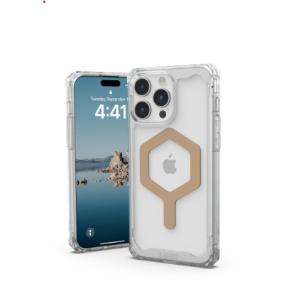 Etui do iPhone 15 Pro Max UAG Plyo MagSafe - przezroczysty/złoty