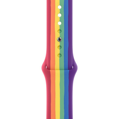 Apple Pasek 44 mm 45 i 46 silikonowy w kolorze Pride Edition Kraków