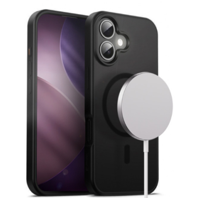 CRGHFMIP1763BLK Etui do iPhone 17 Crong Hybrid Frost MAG Cover czarny