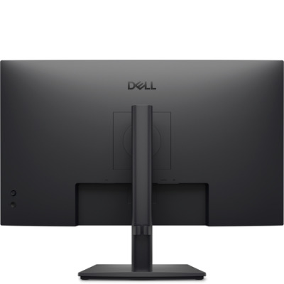 Monitor LCD Dell Pro E2726DS 27 cali w kolorze czarnym z cienkimi ramkami, widoczny od frontu na stabilnej podstawie z logo producenta na dolnej krawędzi.