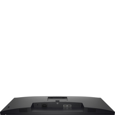 Tylny panel monitora Dell Pro E2726DS w kolorze czarnym z widocznym gniazdem zasilania, portami HDMI i DisplayPort oraz centralnym uchwytem montażowym.