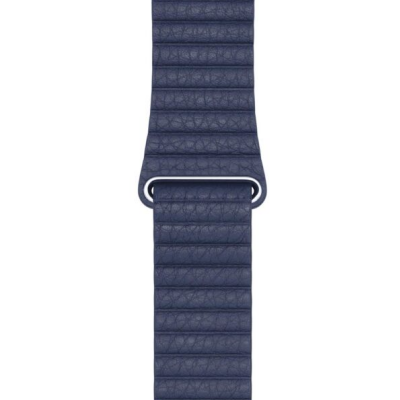 Apple pasek Apple Watch 41mm z karbowanej skóry w kolorze nocnego błękitu rozmiar L 923-00708