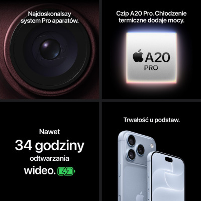 Apple iPhone 18 Pro 256GB Błękit lodowca