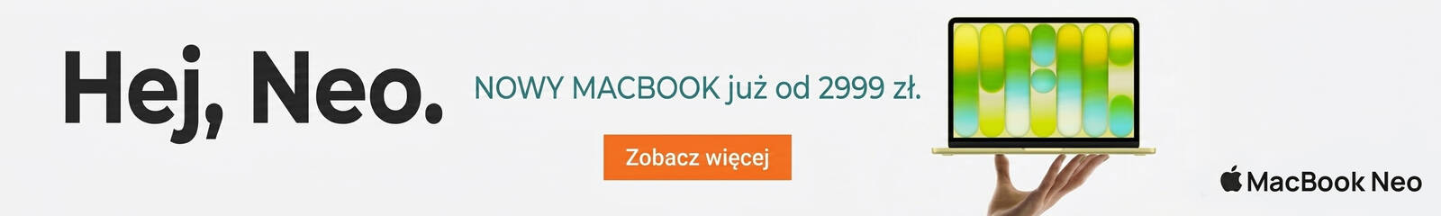Nowość Macbook NEO 13 cali od Apple