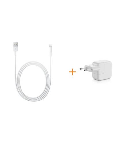 Oryginalny zestaw Apple ładowarka oraz kabel lightning 2m - zdjęcie 1