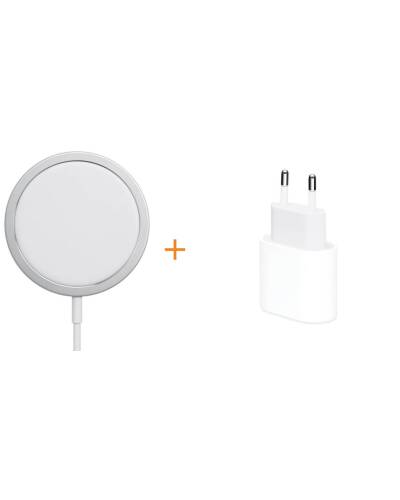 Zestaw Ładowarka indukcyjna Apple + Zasilacz Apple 20W - zdjęcie 1