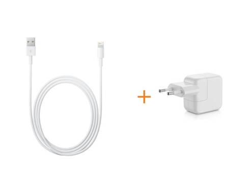 Oryginalny zestaw Apple ładowarka oraz kabel lightning 2m